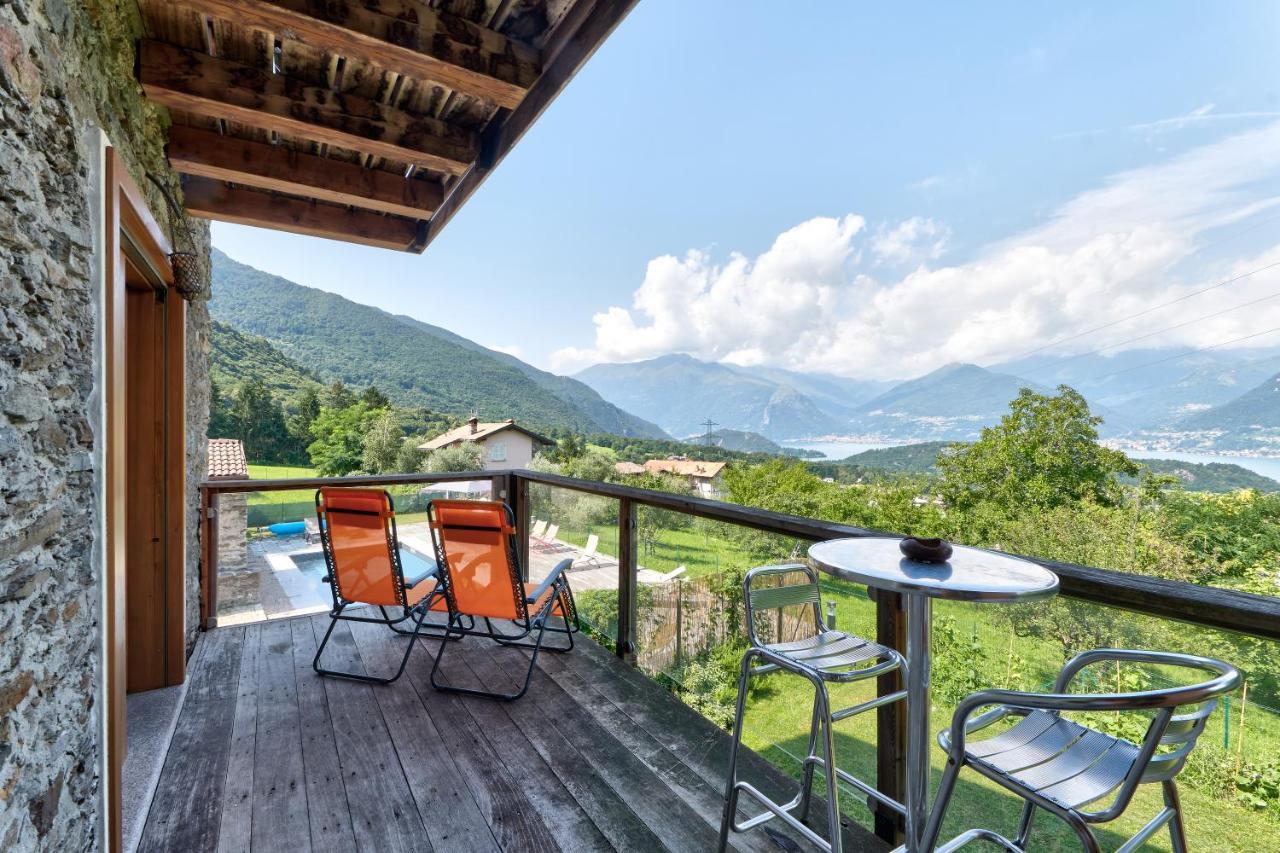 Chalet Con Piscina E Vista Panoramica Colico Zewnętrze zdjęcie